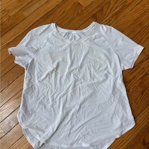 Lululemon Women's White Short Sleeve Top